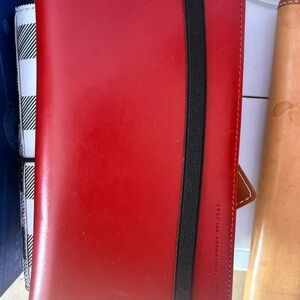 Red Leather coach phone number organizer vintage from early 2000s
